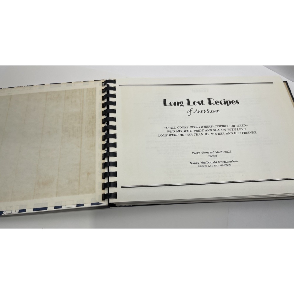 Long Lost Recipes of Aunt Susan by Patty V. MacDonald‎ (1989, Hardcover) - Picture 8 of 16